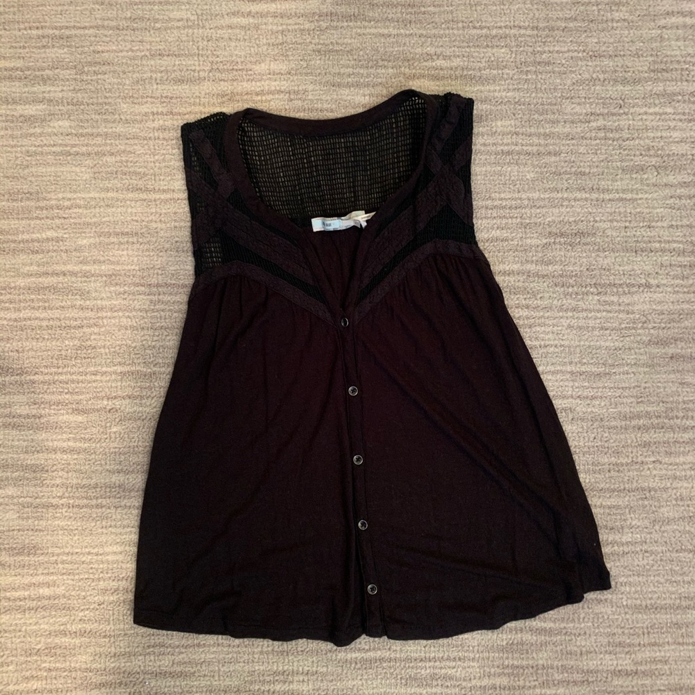 Kimchi Blue Black Crop Top Size L